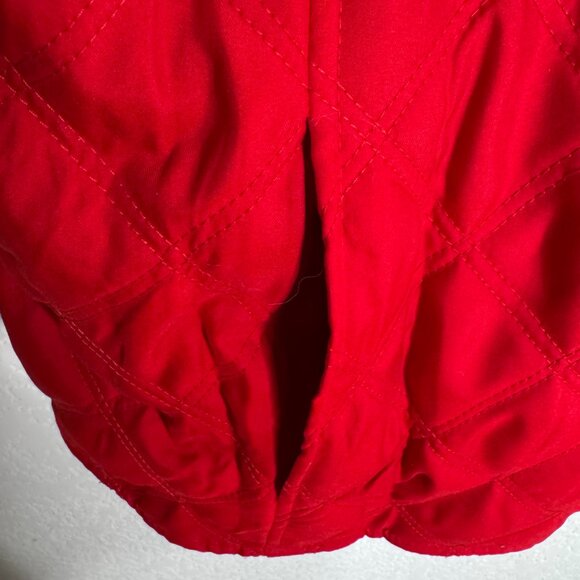 EUC Jones New York Signature Woman Quilted Vest Plus sz 3X Red Puffer Front Zip - Picture 11 of 13